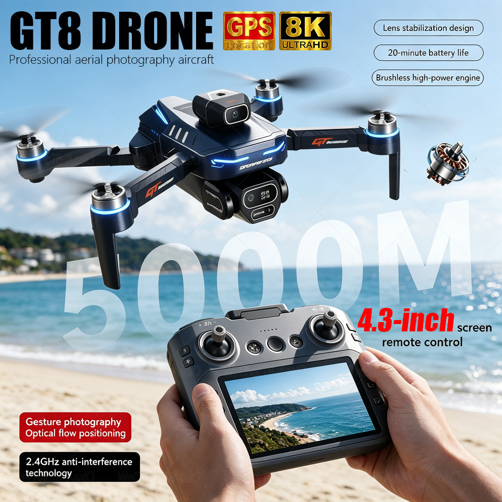 NEW GT8 HD RC Drone 4K Profess - đánh giá và giá Drone Photogrammetry